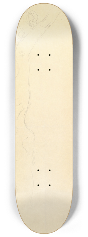 Gustav Klimt - Reclining Nude with Outstretched Left Arm 8.25 inch art skate deck