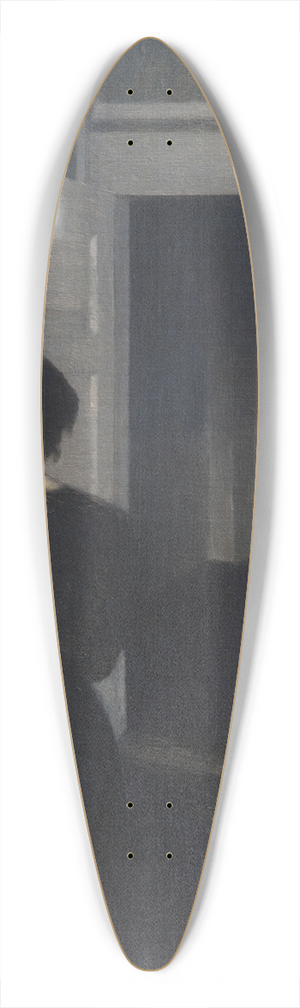 Vilhelm Hammershi - Ida In An Interior 39.3 inch art pintail longboard deck