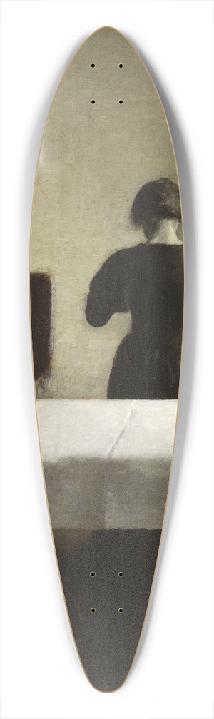 Vilhelm Hammershi - Interior 39.3 inch art pintail longboard deck