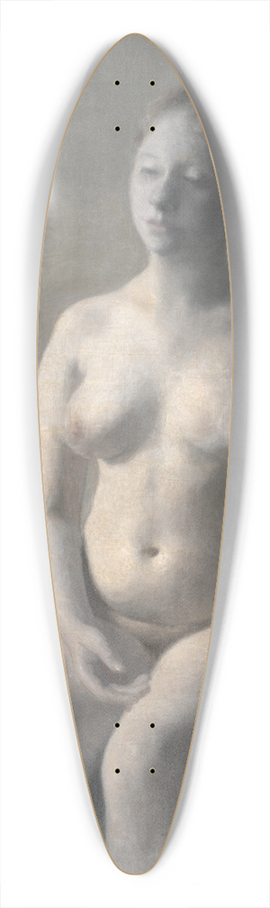 Vilhelm Hammershi - Seated Female Nude 39.3 inch art pintail longboard deck