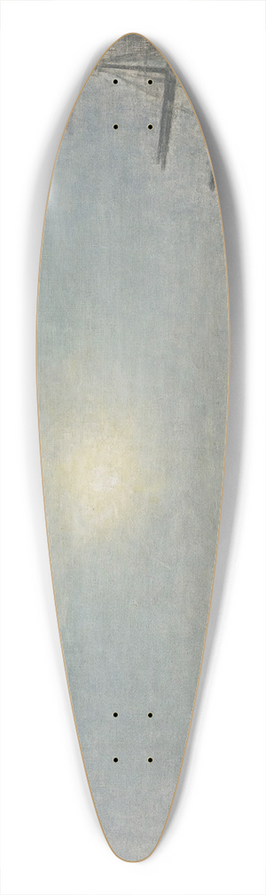 Vilhelm Hammershi - Sun Over The Sea 39.3 inch art pintail longboard deck