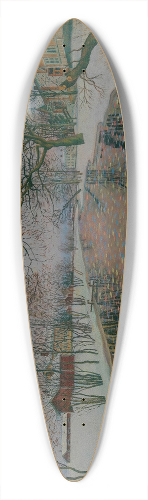 Vilho Lampi - Liminganjoki River 39.3 inch art pintail longboard deck