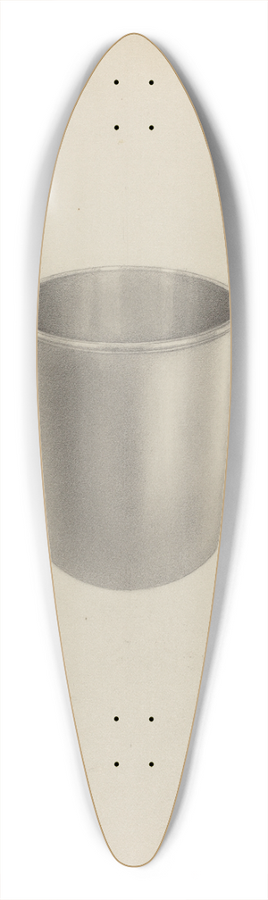 Vincent Carano - Silver Mug 39.3 inch art pintail longboard deck