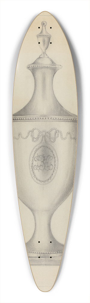 Vincent Carano - Silver Sugar Urn 39.3 inch art pintail longboard deck