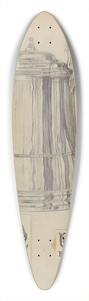 Vincent Carano - Silver Tankard 39.3 inch art pintail longboard deck