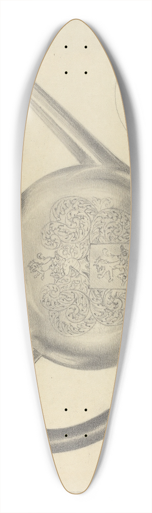 Vincent Carano - Silver Teapot 39.3 inch art pintail longboard deck