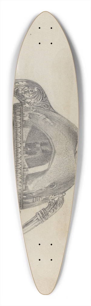 Vincent Carano - Silver Teapot 39.3 inch art pintail longboard deck