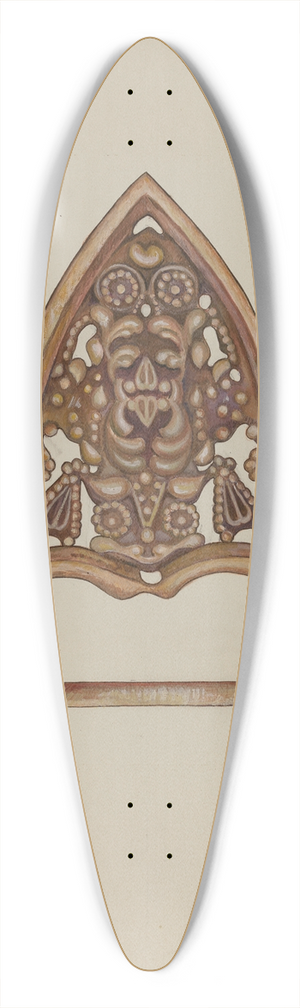 Vincent McPharlin - Flat Iron Holder 39.3 inch art pintail longboard deck