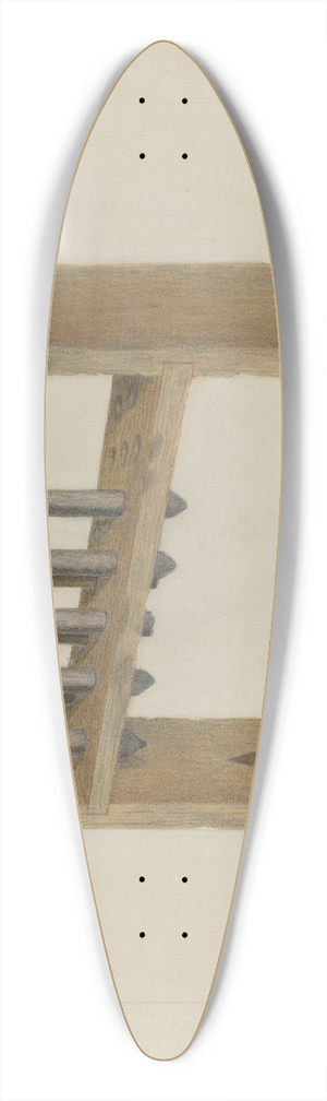 Vincent P. Rosel - Candle Mold 39.3 inch art pintail longboard deck