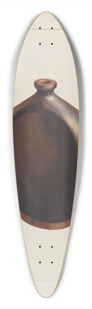 Vincent P. Rosel - Stone Flask 39.3 inch art pintail longboard deck