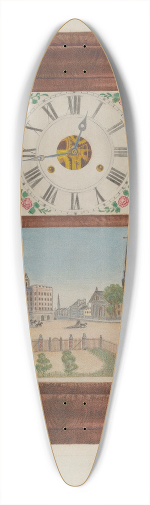 Vincent P. Rosel - Thirty Hour Clock 39.3 inch art pintail longboard deck