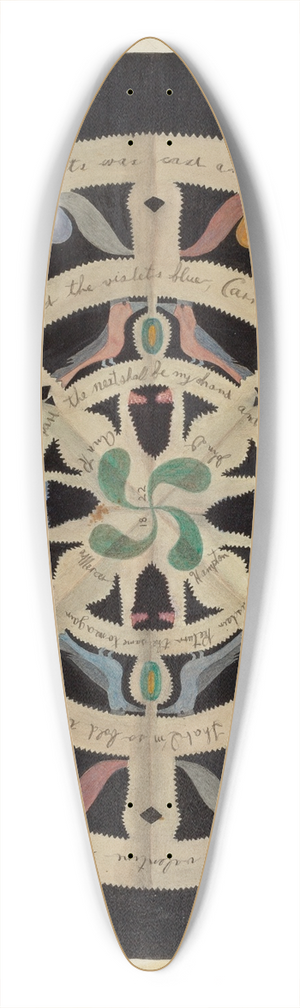 Vincent P. Rosel - Valentine 39.3 inch art pintail longboard deck