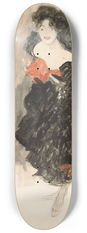 Gustav Klimt - Study for Judith II 8.25 inch art skate deck