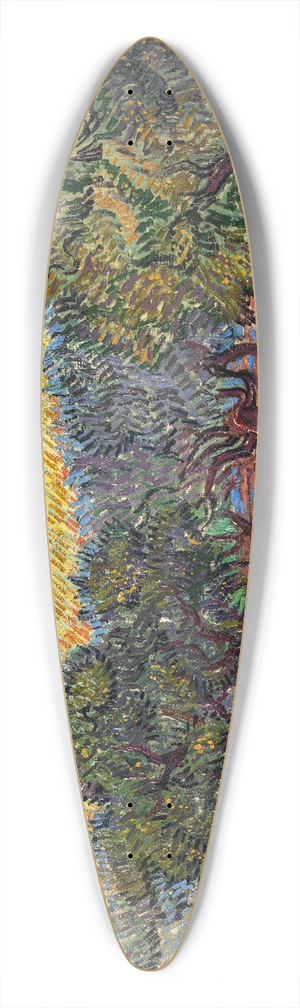 Vincent van Gogh - Olive Grove, Saint-Rmy 39.3 inch art pintail longboard deck