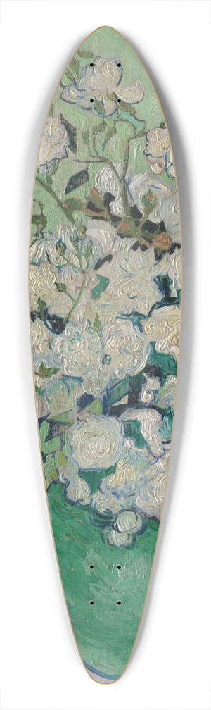 Vincent van Gogh - Roses 39.3 inch art pintail longboard deck