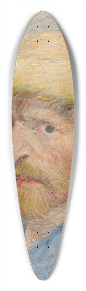 Vincent van Gogh - Self-Portrait 39.3 inch art pintail longboard deck