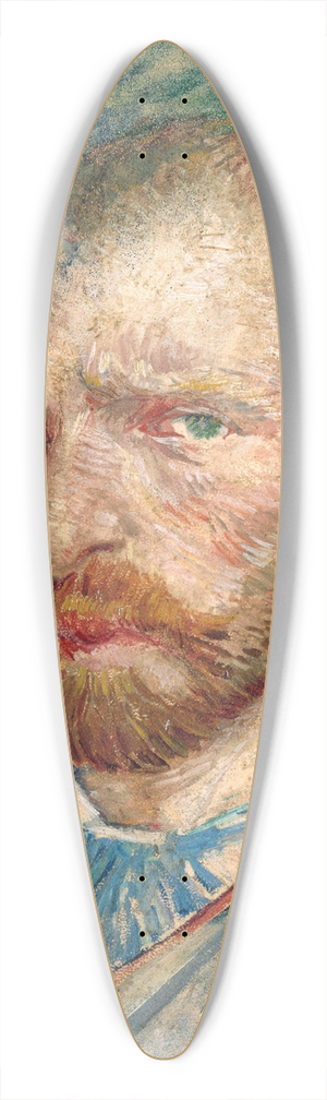 Vincent van Gogh - Self-Portrait 39.3 inch art pintail longboard deck