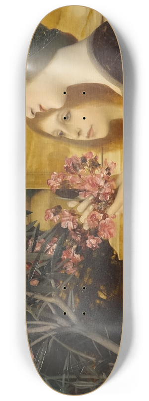 Gustav Klimt - Two Girls with an Oleander Bush 8.25 inch art skate deck