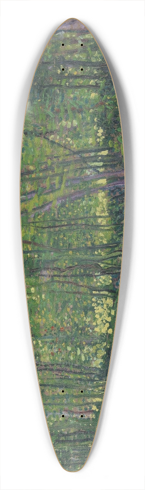 Vincent van Gogh - Trees and undergrowth 39.3 inch art pintail longboard deck