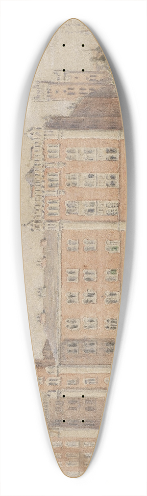 Vincenz Havlicek - Rossauerkaserne 39.3 inch art pintail longboard deck