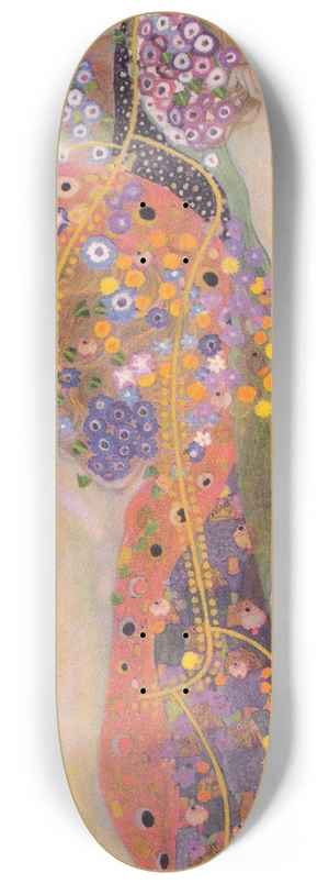 Gustav Klimt - Water Serpents II 8.25 inch art skate deck