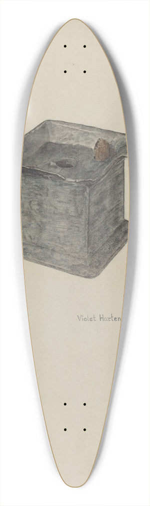 Violet Hartenstein - Pewter Inkstand 39.3 inch art pintail longboard deck