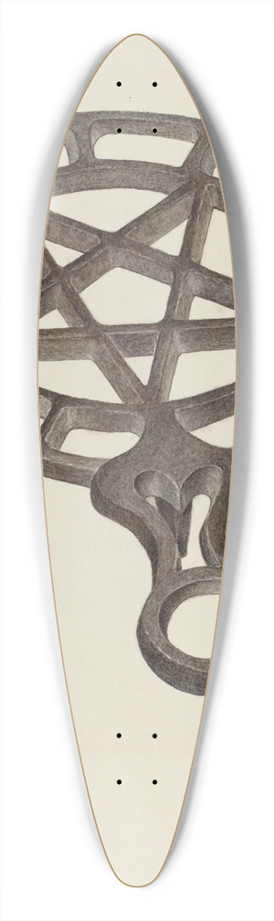 Violet Hartenstein - Trivet 39.3 inch art pintail longboard deck