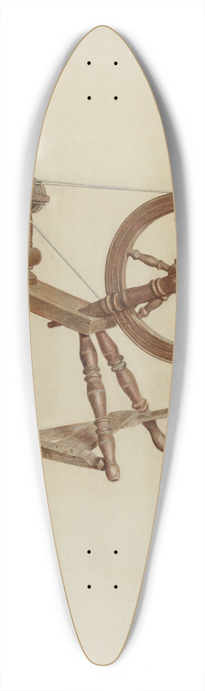 Virgil A. Liberto - Spinning Wheel 39.3 inch art pintail longboard deck