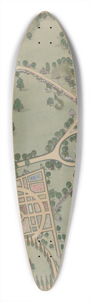 Virginia Richards - Jumel Estate 39.3 inch art pintail longboard deck