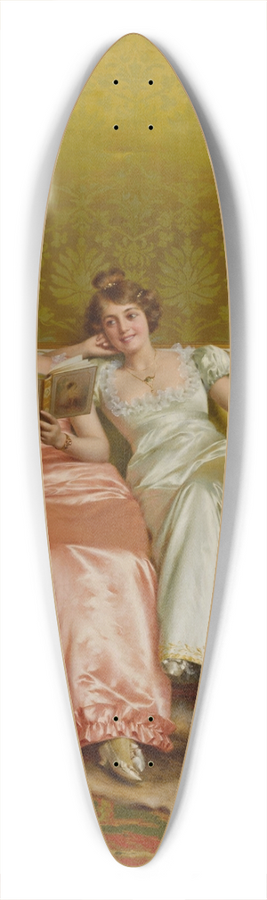 Vittorio Reggianini - An Amusing Chapter 39.3 inch art pintail longboard deck