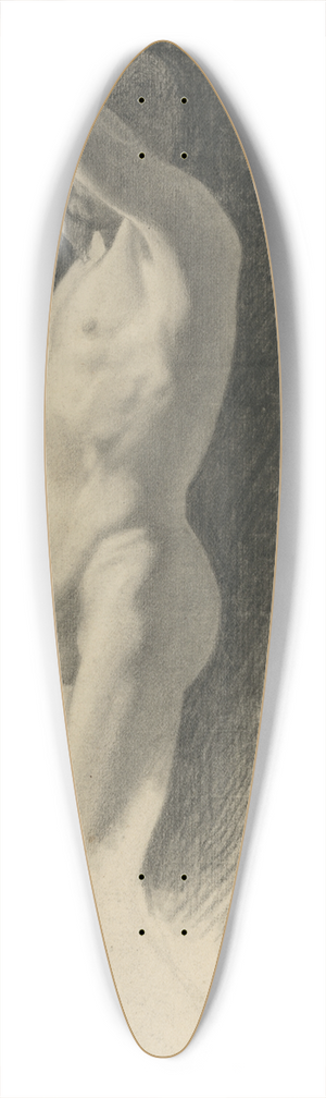 Vojtech Klimkovi - Nude with raised hands 39.3 inch art pintail longboard deck