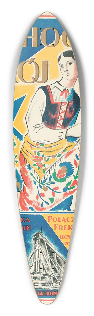 Wacaw Wsowicz - Ciechocinek-Zdrj 39.3 inch art pintail longboard deck