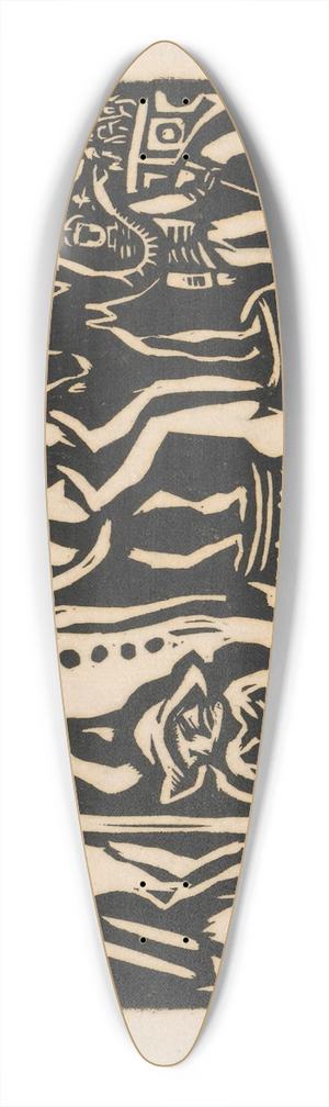 Wacaw Wsowicz - Cyrk 39.3 inch art pintail longboard deck