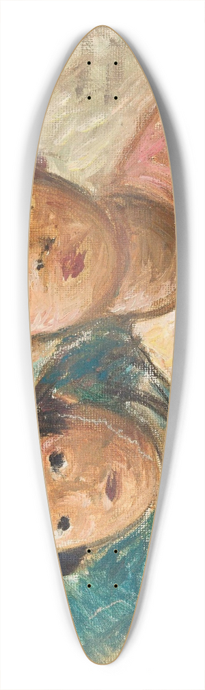 Wacaw Wsowicz - Two little girls 39.3 inch art pintail longboard deck