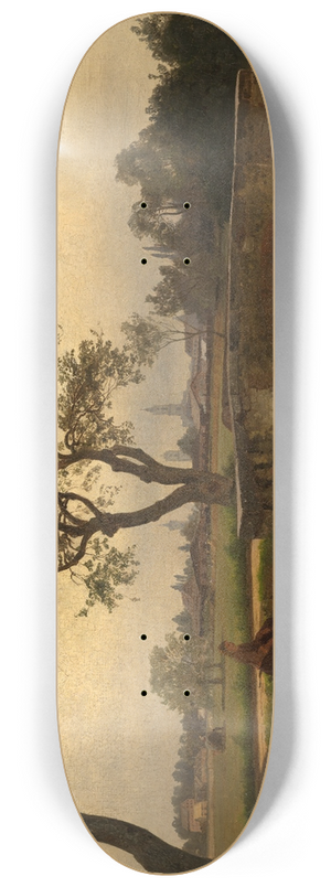 Gustav Osterroht - Blick auf Karlsruhe von Sden 8.25 inch art skate deck Gustav Osterroht - Blick auf Karlsruhe von Sden 8.25 inch art skate deck