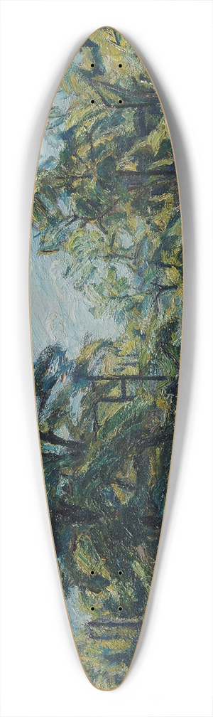 Waldemar Rsler - Baumlandschaft 39.3 inch art pintail longboard deck