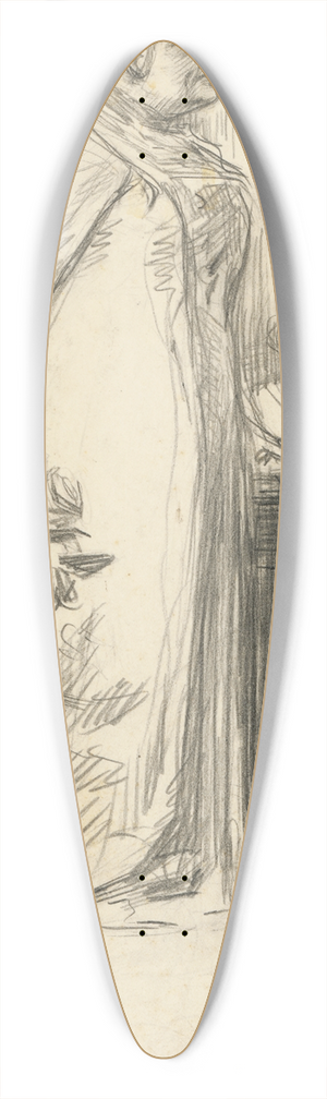 Wallace Morgan - Anna Howard Shaw 39.3 inch art pintail longboard deck