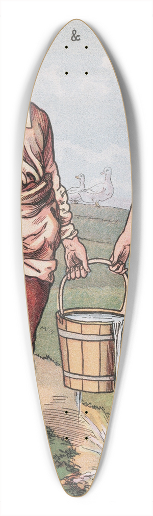 Walter Crane - Jack & Jill 39.3 inch art pintail longboard deck
