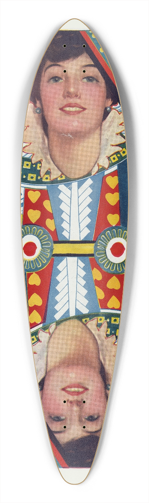 Walter Dean Goldbeck - The queen of hearts 39.3 inch art pintail longboard deck