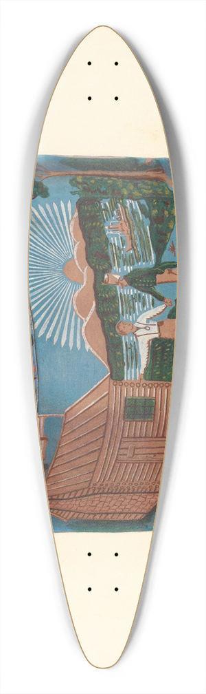 Walter Doran - Bandbox Design 39.3 inch art pintail longboard deck