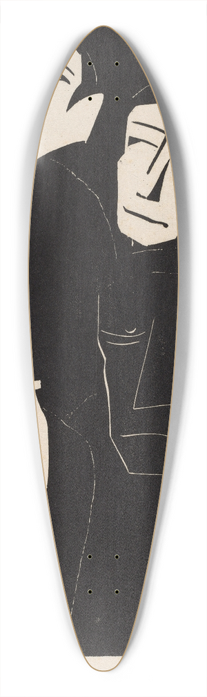 Walter Gramatt - Eavesdropping 39.3 inch art pintail longboard deck
