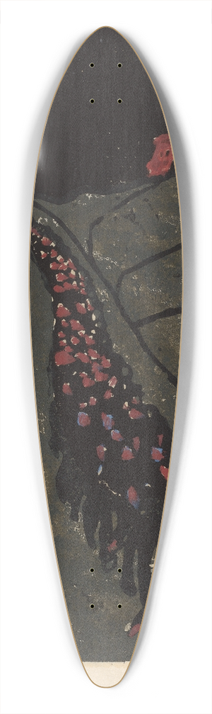 Walter Gramatt - The Burial (Begrbnis) 39.3 inch art pintail longboard deck