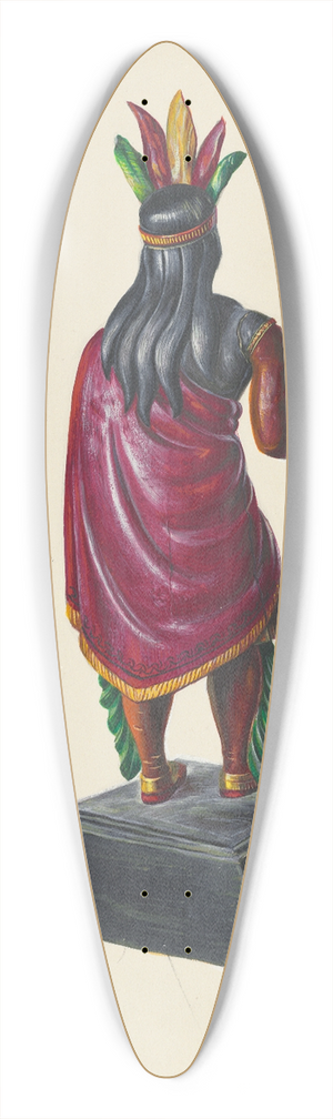 Walter Hochstrasser - Cigar Store Indian 39.3 inch art pintail longboard deck