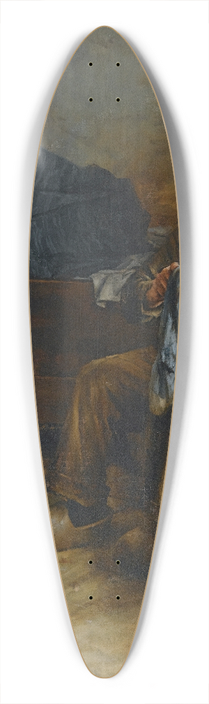 Walter Langley - AFlemish Peasant 39.3 inch art pintail longboard deck