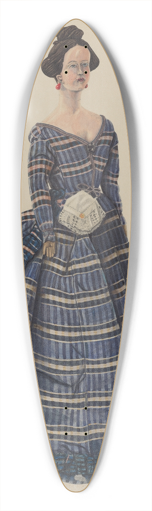 Walter Praefke - Baltimore Doll 39.3 inch art pintail longboard deck