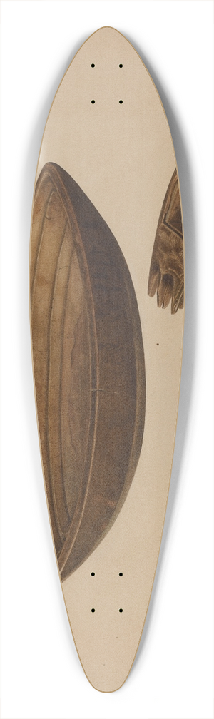 Walter Praefke - Maple Sugar Mold 39.3 inch art pintail longboard deck