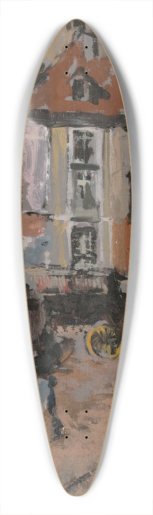 Walter Richard Sickert - Le Quai Henri IV 39.3 inch art pintail longboard deck