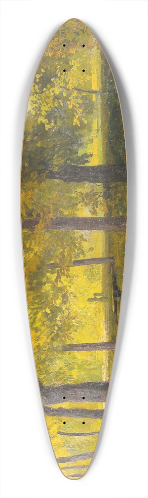 Walter Stoitzner - Bach im Herbstwald 39.3 inch art pintail longboard deck