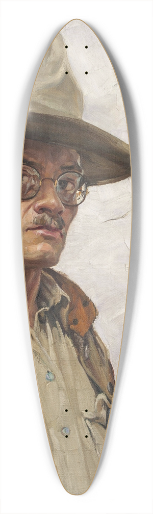 Walter Ufer - Self-portrait 39.3 inch art pintail longboard deck