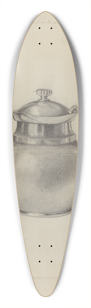 Walter W. Jennings - Silver Teapot 39.3 inch art pintail longboard deck